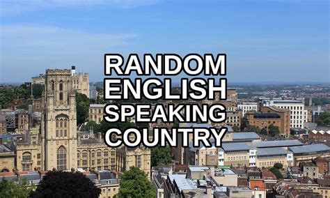 random english speaking country generator.